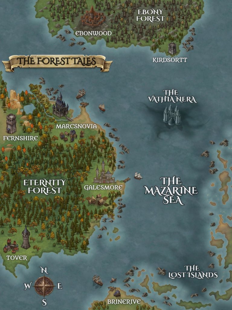 the Forest Tales series World Map